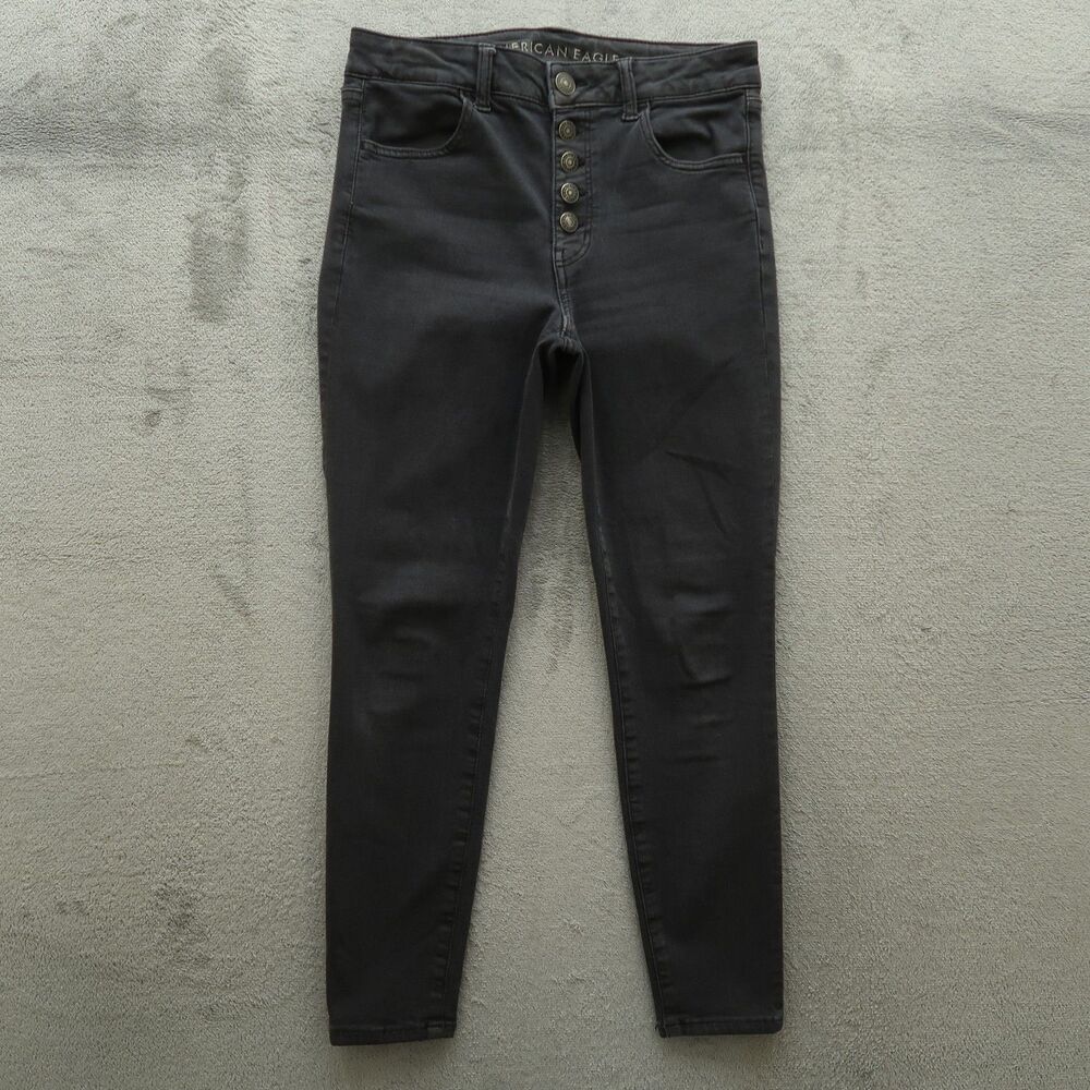 American Eagle Jeans Women's Size 6S Gray Hi-Rise Jegging Denim 25" Inseam